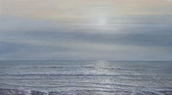 Diffuse Stimmung am Meer , Öl auf Leinwand , 70 x 120 cm , ©2016 Heino Karschewski