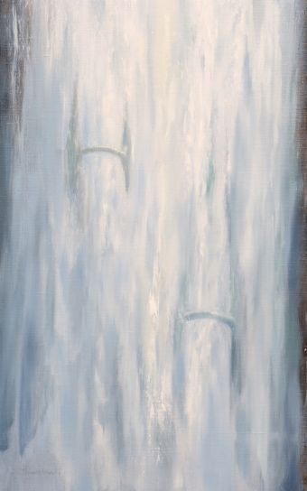 Welt im Umbruch 5 , Öl auf Leinwand , 65 x 40 cm , ©2023 Heino Karschewski