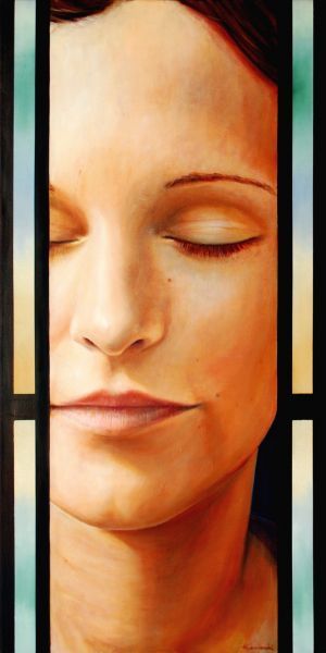 ein Traum 2 , Öl auf Leinwand , 130 x 65 cm , © 2007 Heino Karschewski
