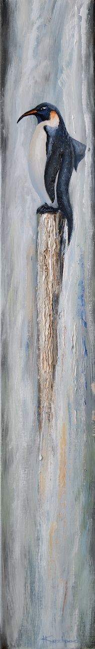 Pingai , Öl auf Leinwand , 100 x 15 cm , ©2023 Heino Karschewski