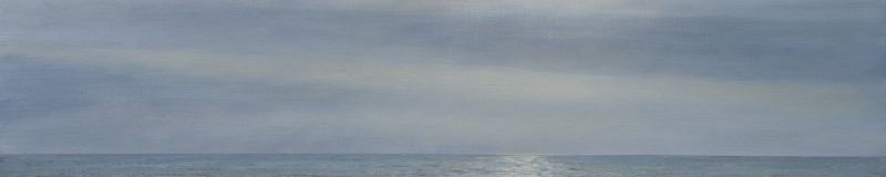 Diffuse Stimmung am Meer , Öl auf Leinwand , 70 x 120 cm , ©2016 Heino Karschewski