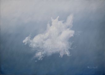 Wolke (W 01) , Öl auf Leinwand , 50 x 70 cm , ©2023 Heino Karschewski