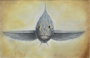 Zeichnung: Fisch , © Heino Karschewski