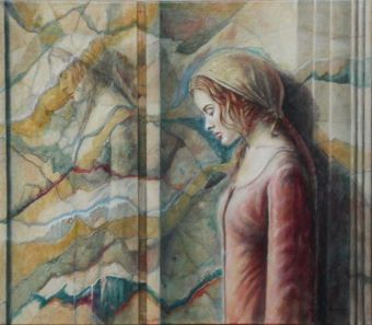 Projektion , Öl auf Leinwand , 80 x 97 cm , © 2003 Heino Karschewski